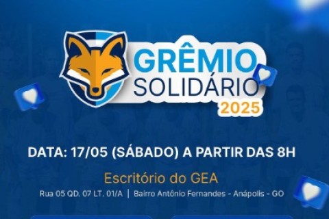 Grêmio Anápolis realiza em maio, a sexta edição do Grêmio Solidário